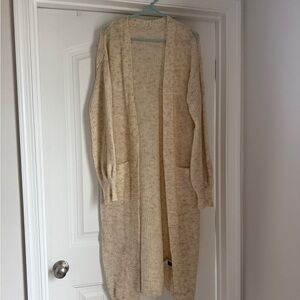 SHEIN Cream Cardigan Sweater